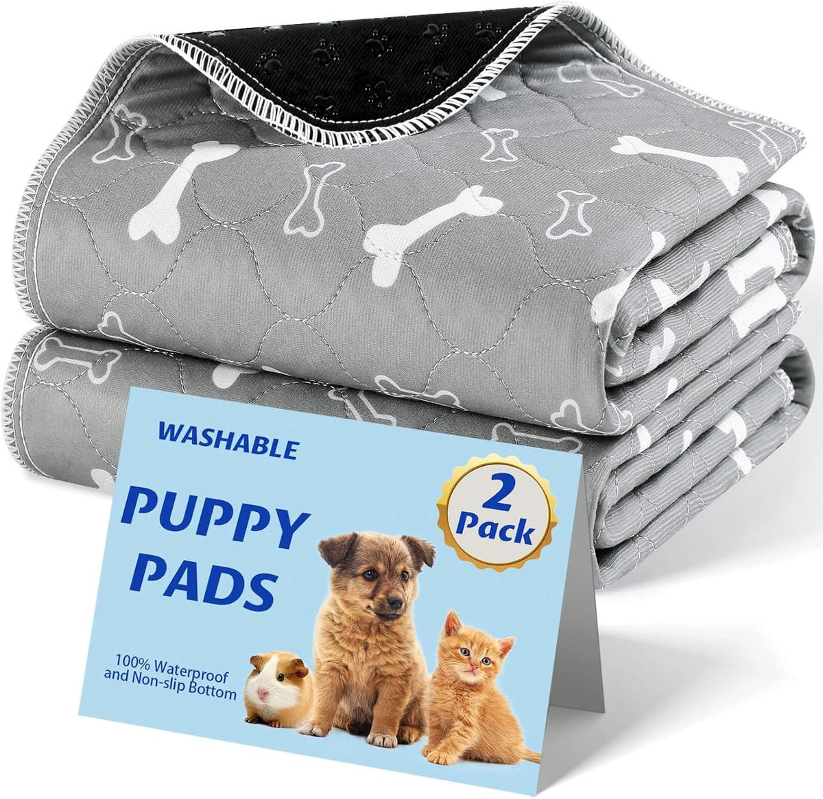 Baodan washable puppy pad, absorbent four-layer design for quick containment