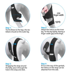 BaoGuai knee brace sized seven options for a secure fit on small to large dogs.