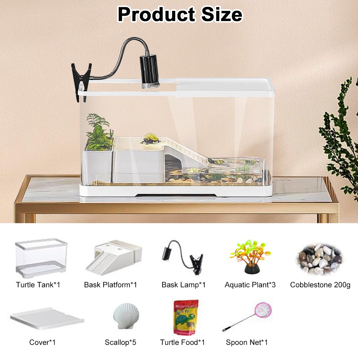 Baoyemes turtle tank all-inclusive kit simplifies setup