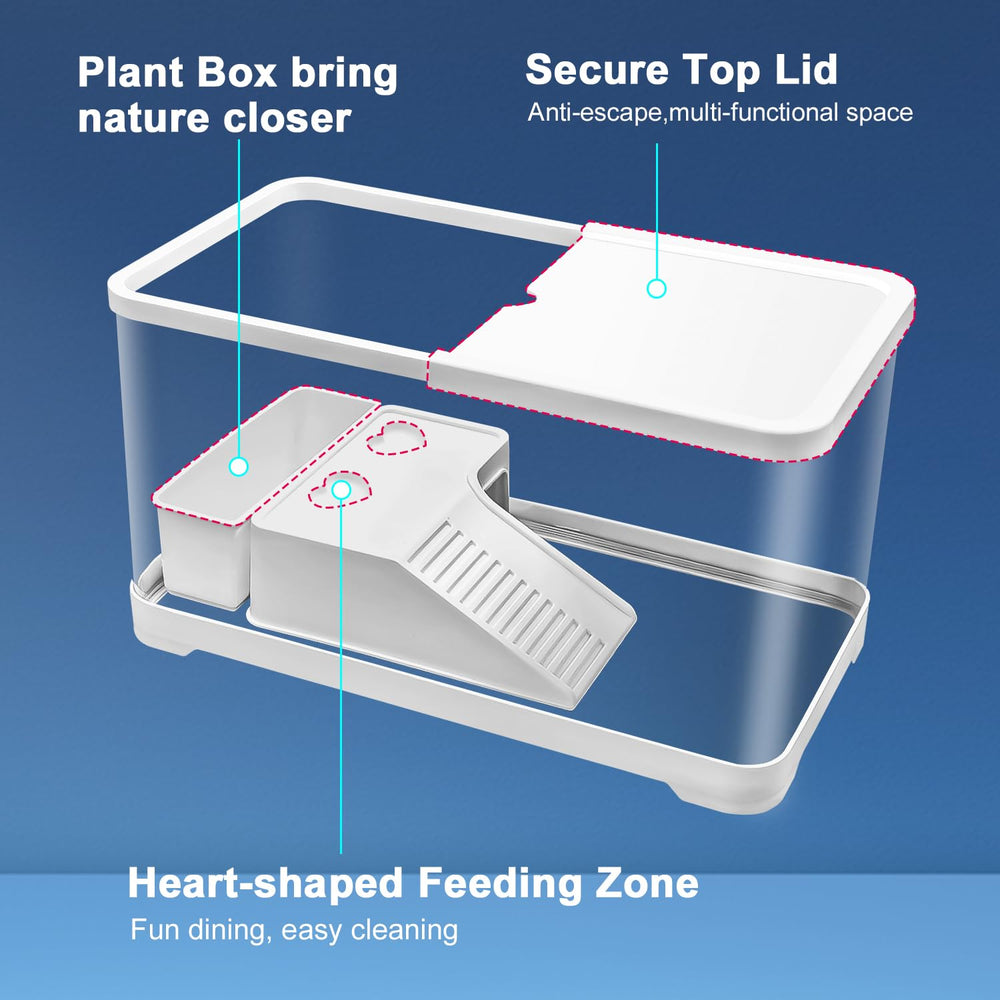 Baoyemes turtle tank bottom drainage enables quick cleaning
