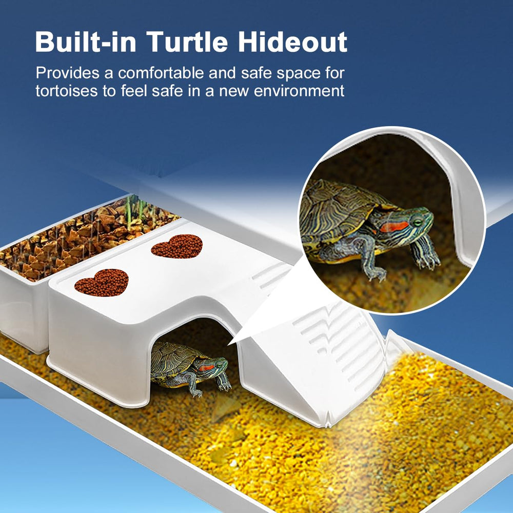 Baoyemes turtle tank compact design fits small spaces