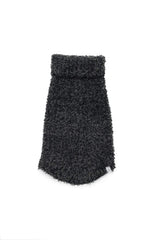 Barefoot Dreams CozyChic Ribbed Pet Sweater leash opening demonstrates secure leash access outdoors.