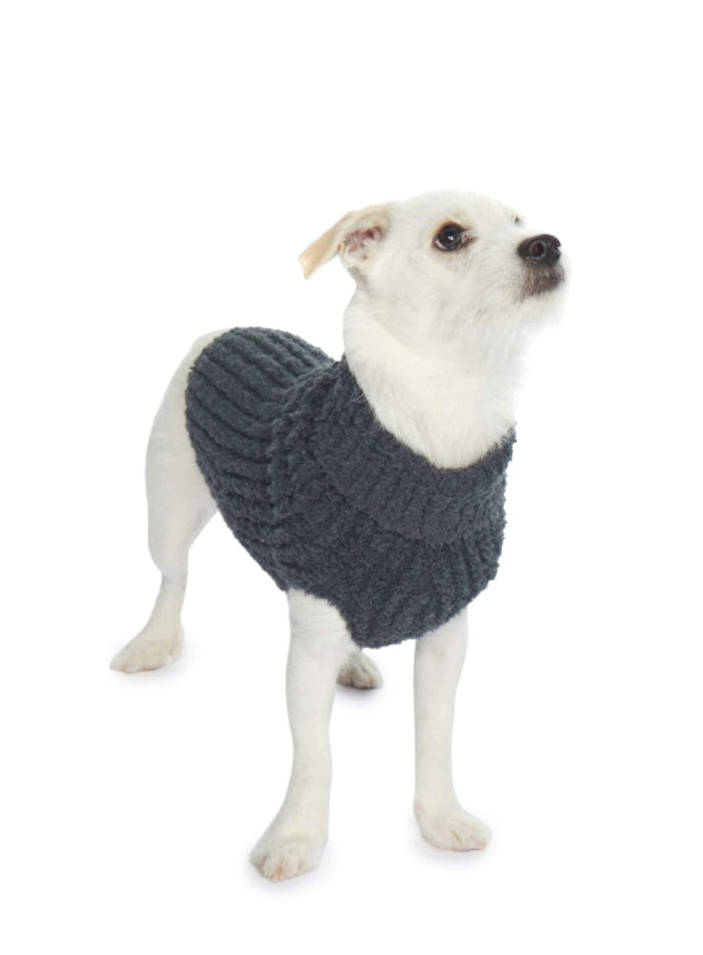Barefoot Dreams CozyChic ribbed pet sweater leash-hole detail for easy use