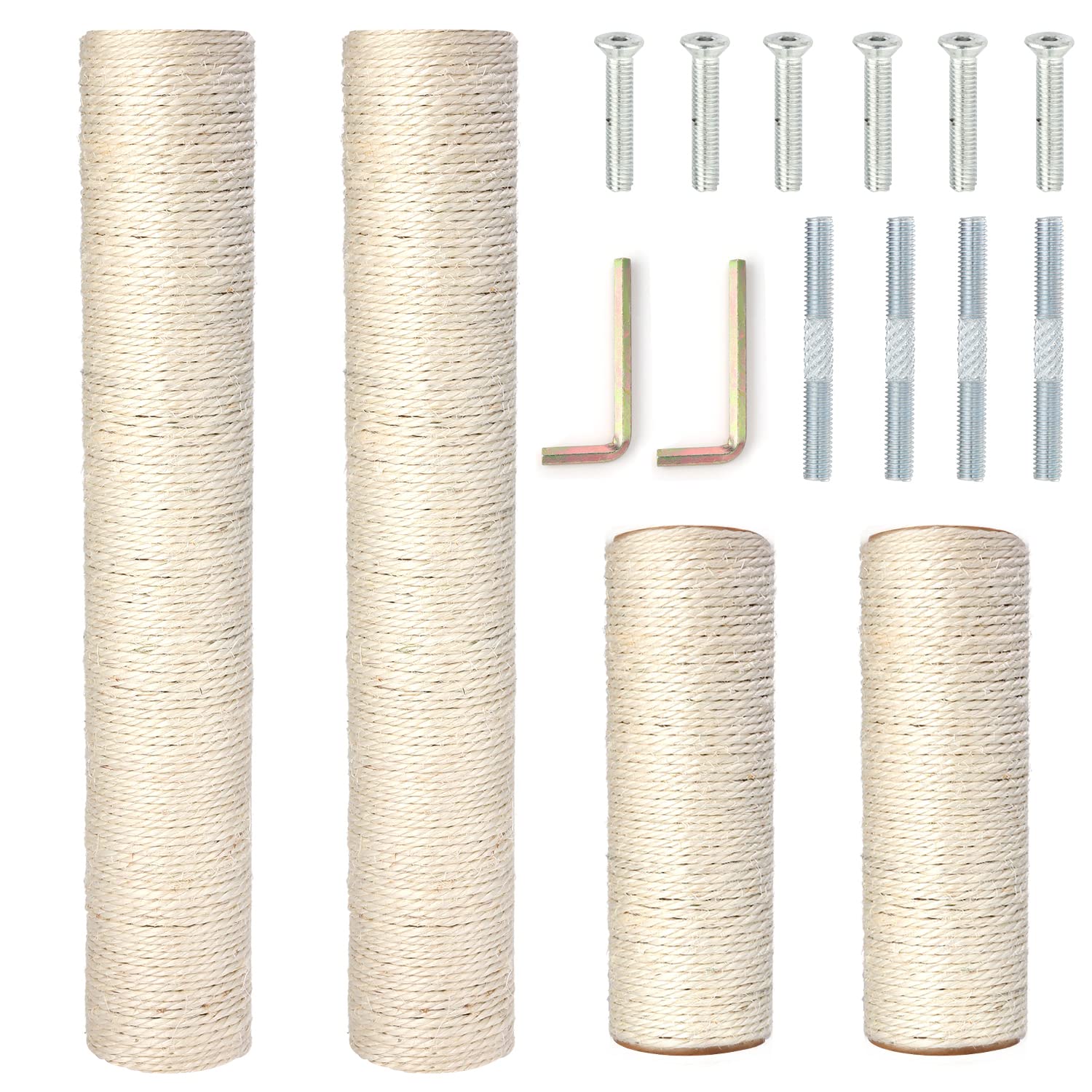 Barelove replacement pole 15.7-inch with durable natural sisal for scratching