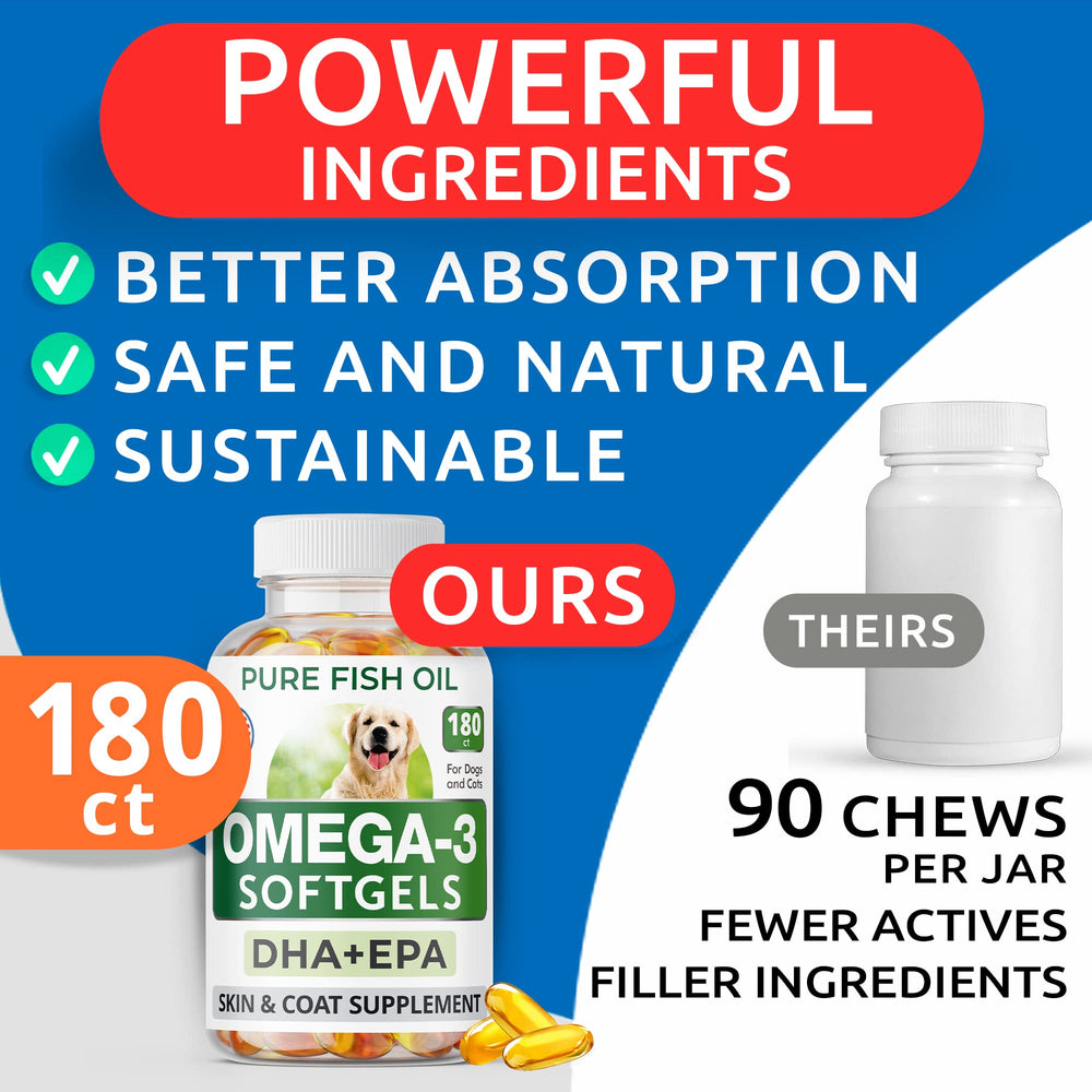 BARK&SPARK Omega-3 dog-hip-joint support for active dogs.
