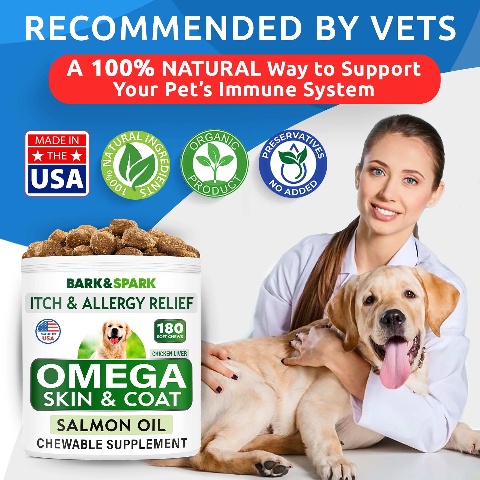 BARK&SPARK Omega-3 treats emphasize joint health during playtime