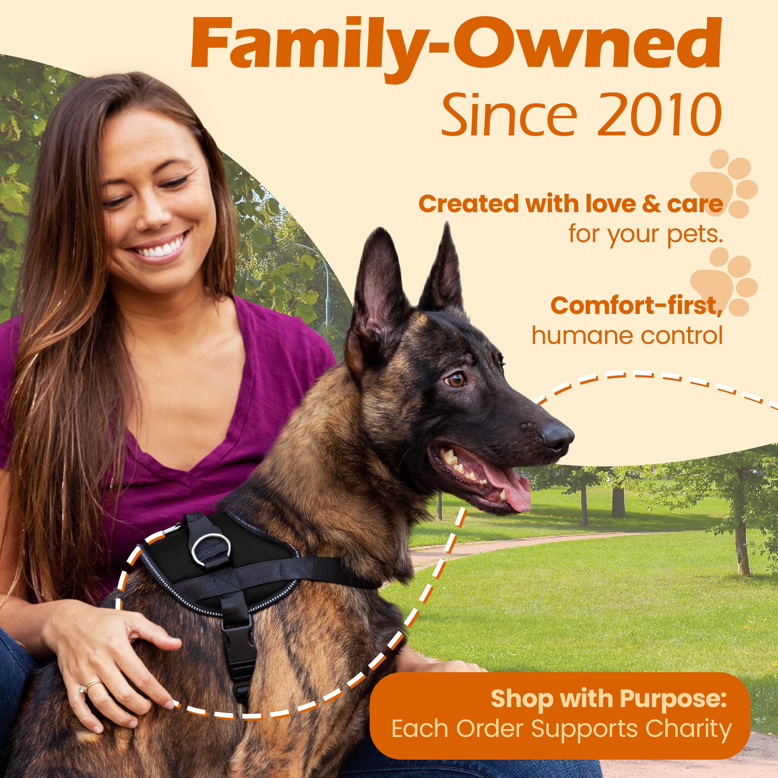 Bark Appeal durable canvas outer shell supports growing dogs.