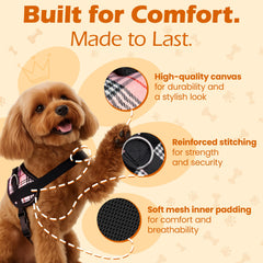 Bark Appeal harness reflective border boosts visibility during night walks