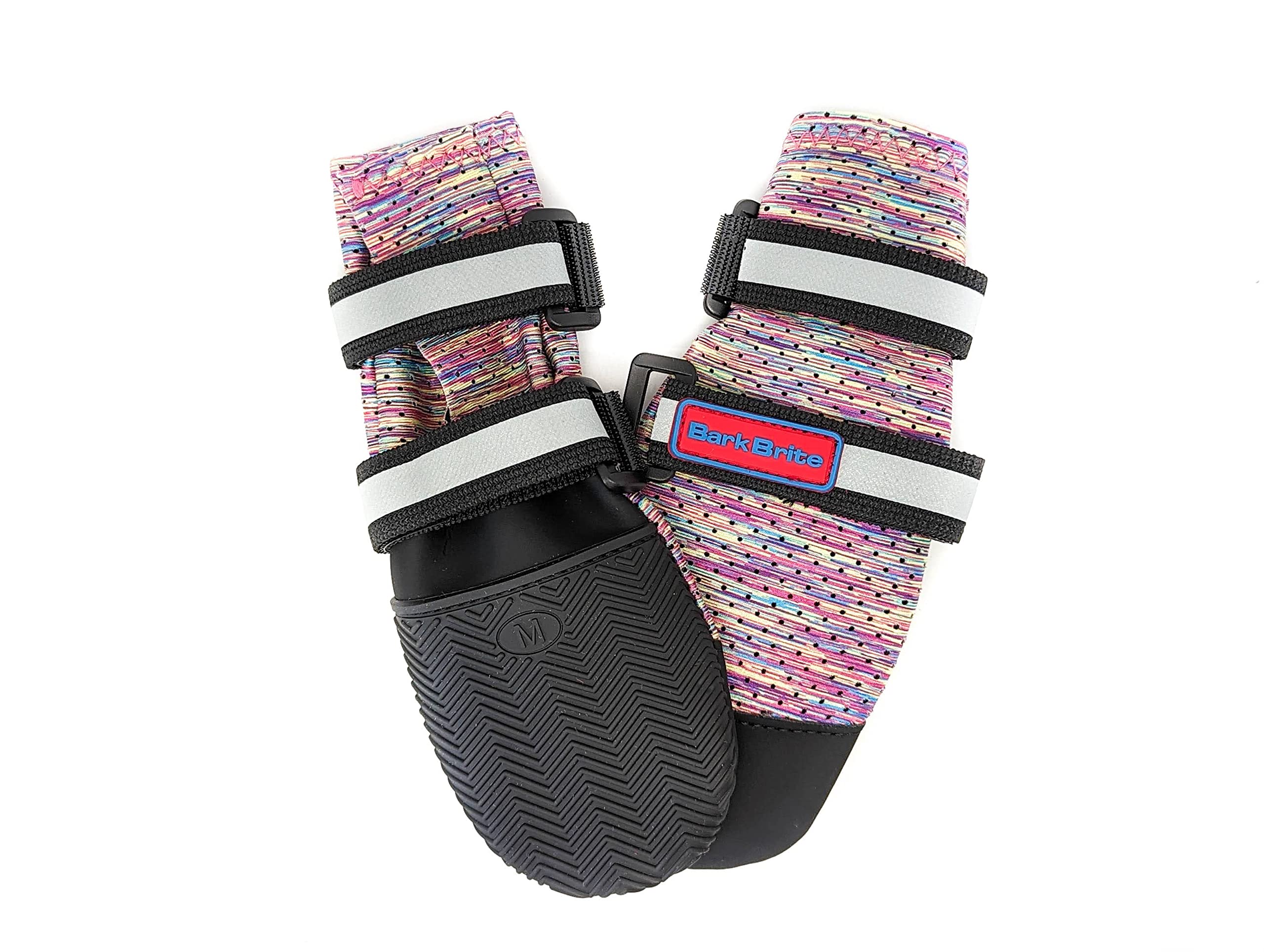 Bark Brite lavender paw boot side view demonstrates flexible fit supporting natural paw movement