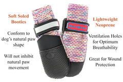 Bark Brite neoprene boot ventilation close-up highlights breathability