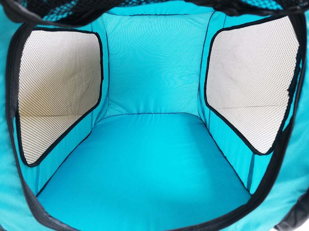 Bark Brite travel crate mesh ventilation panels provide breathable comfort