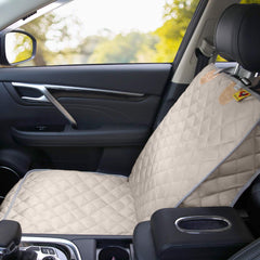 Bark Lover Deluxe beige side flaps image demonstrates full coverage and protection for seat edges