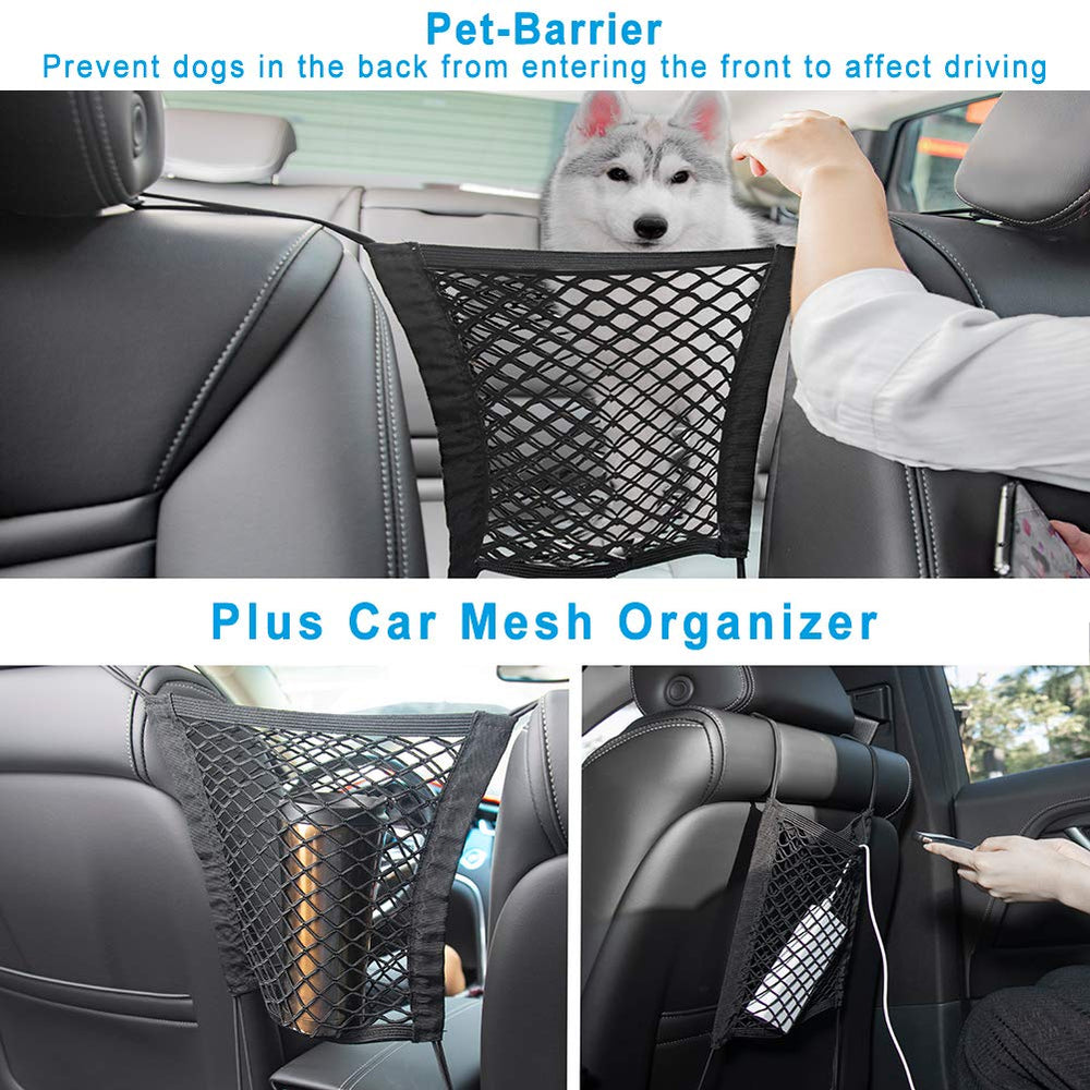 Bark Lover non-slip seat anchors beige prevent shifting for calmer rides.