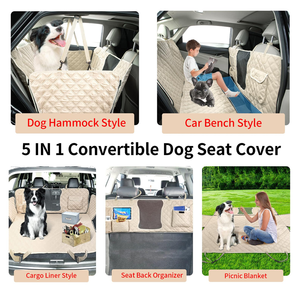 Bark Lover full-coverage backseat protects upholstery and fur-free surfaces.