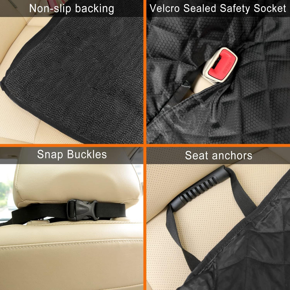 Bark Lover machine-washable backseat cover for simple upkeep