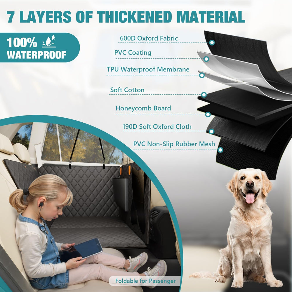 Bark Lover non-slip backing keeps the cover secure during rides