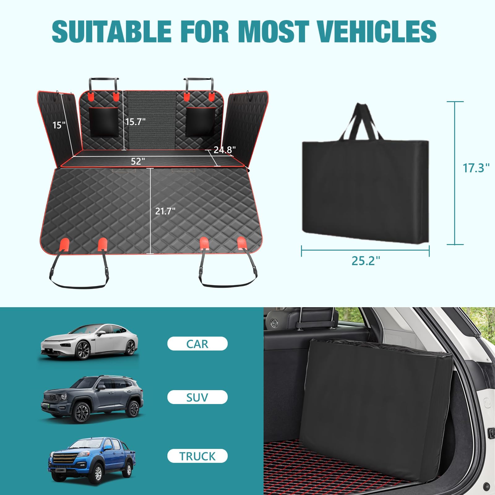 Bark Lover universal fit graphic suits most cars and SUVs
