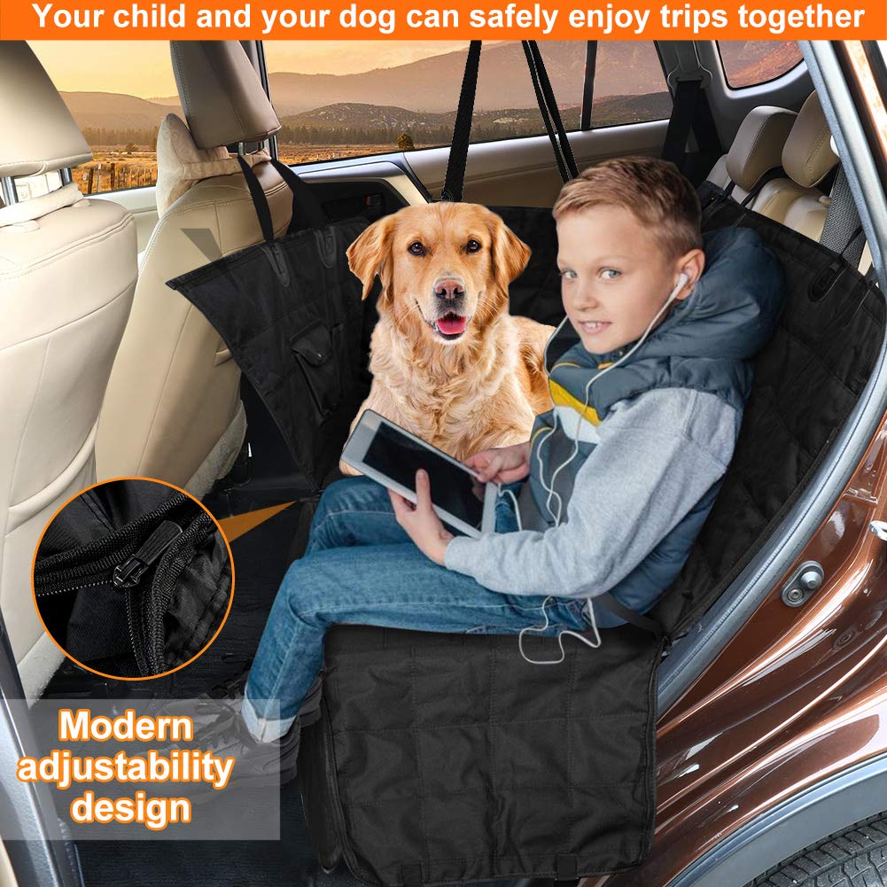 Bark Lover XL dog seat cover guards seats during road trips