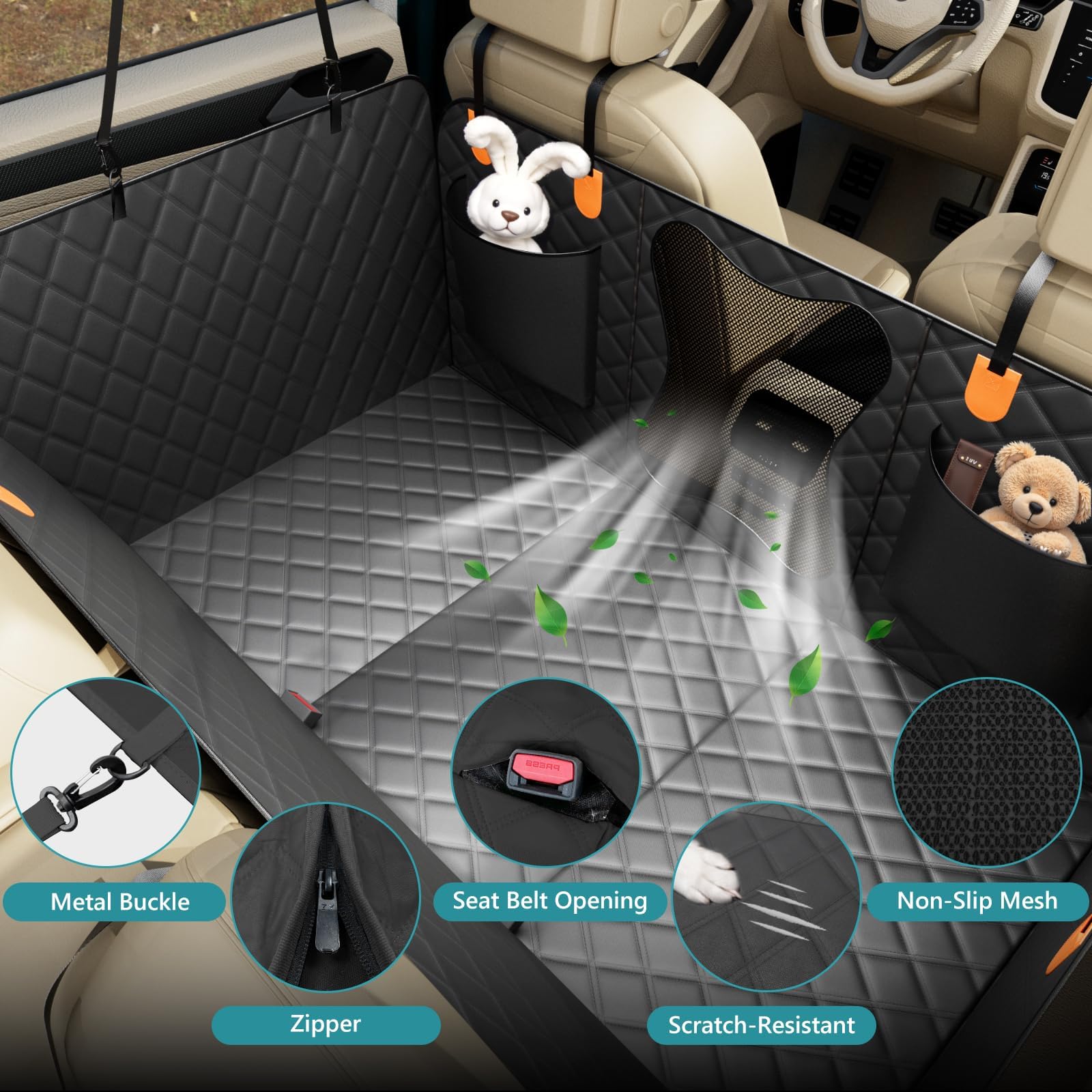 Bark Lover zippered side flaps enhance safety and fit