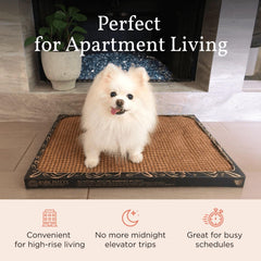 Bark Potty reusable-eco-material emphasizes sustainable, washable alternative to disposable pads