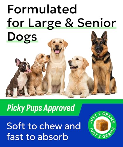 BARK&SPARK 120-count dog treats bag illustrating bulk supply for ongoing joint health
