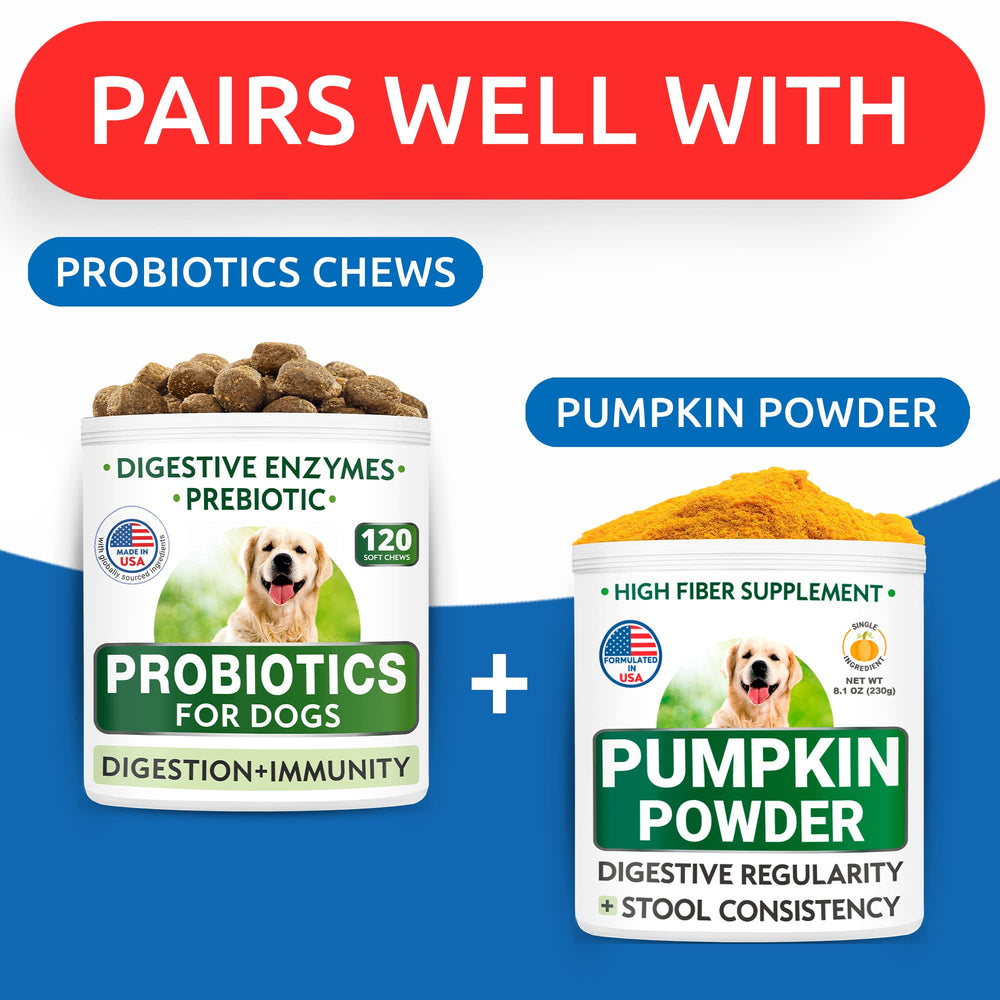 BARK&SPARK Pumpkin for Dogs suitable for puppies to seniors for daily digestion support