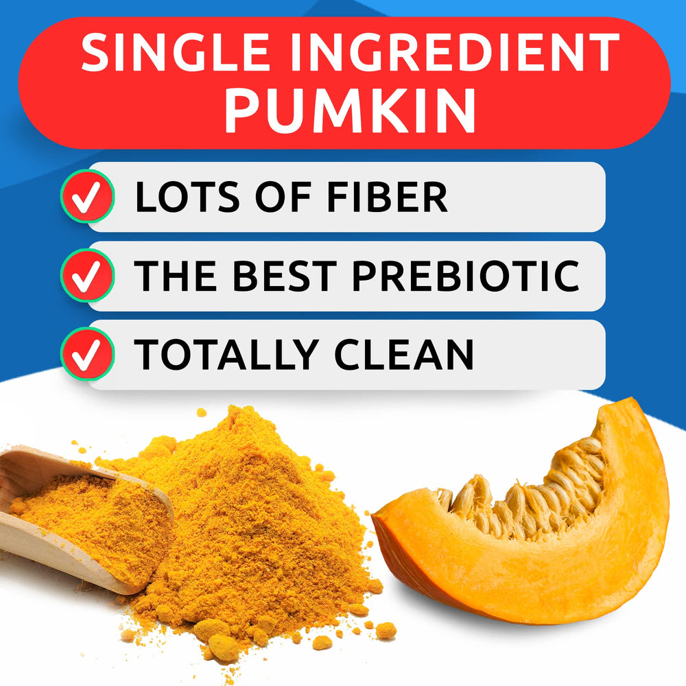 BARK&SPARK Pumpkin for Dogs served over food for simple digestion support