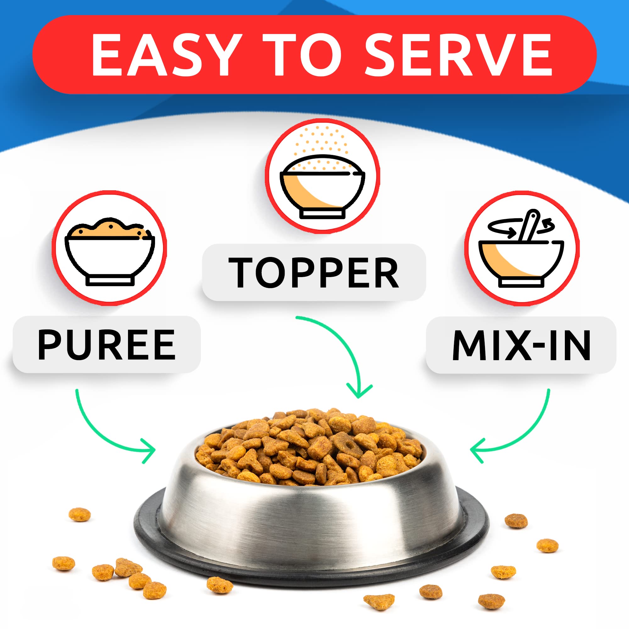 BARK&SPARK Pumpkin powder being mixed into a puree for convenient serving