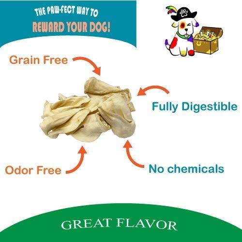 Bark Treasures cow ears dental benefits focus on gums and plaque reduction potential.