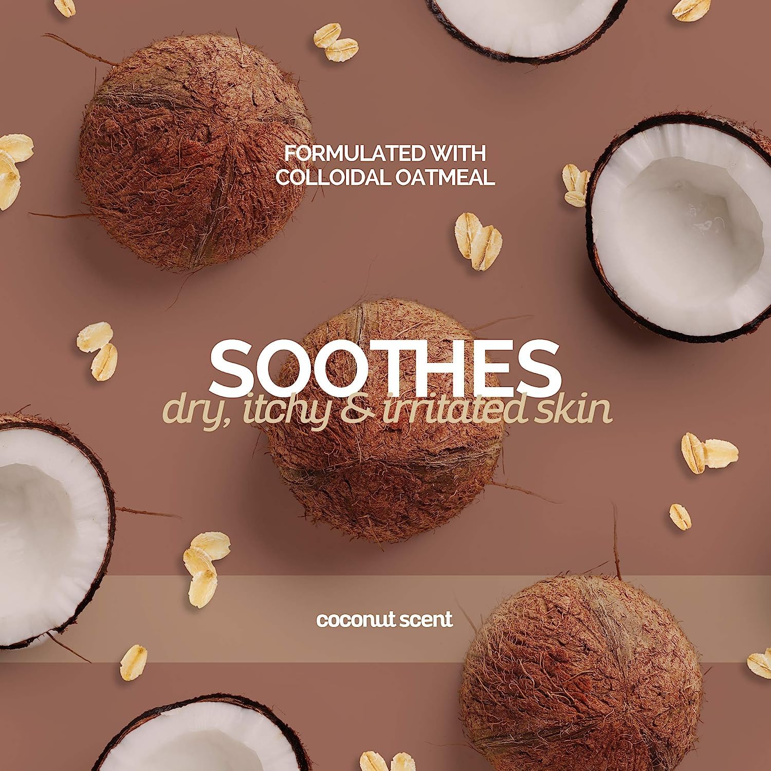 Bark2Basics Oatmeal Conditioner label featuring coconut fragrance and natural ingredients.