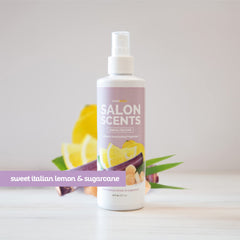 Bark2Basics Salon Scents applied to cat coat for deodorizing aroma.