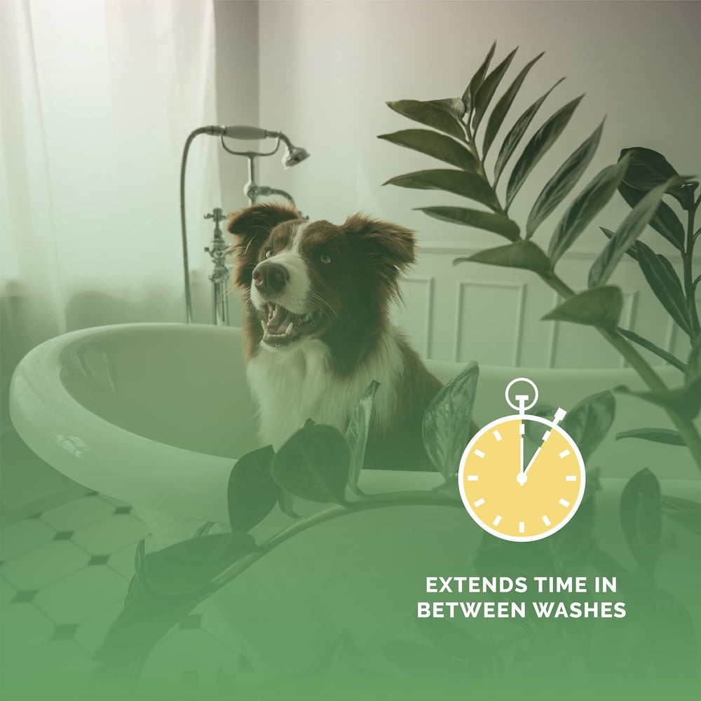 Bark2Basics Salon Scents natural cucumber aroma enhances fresh grooming sessions.