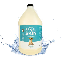 Bark2Basics Sensi-Skin shampoo bottle 1 gallon for gentle coat cleansing.