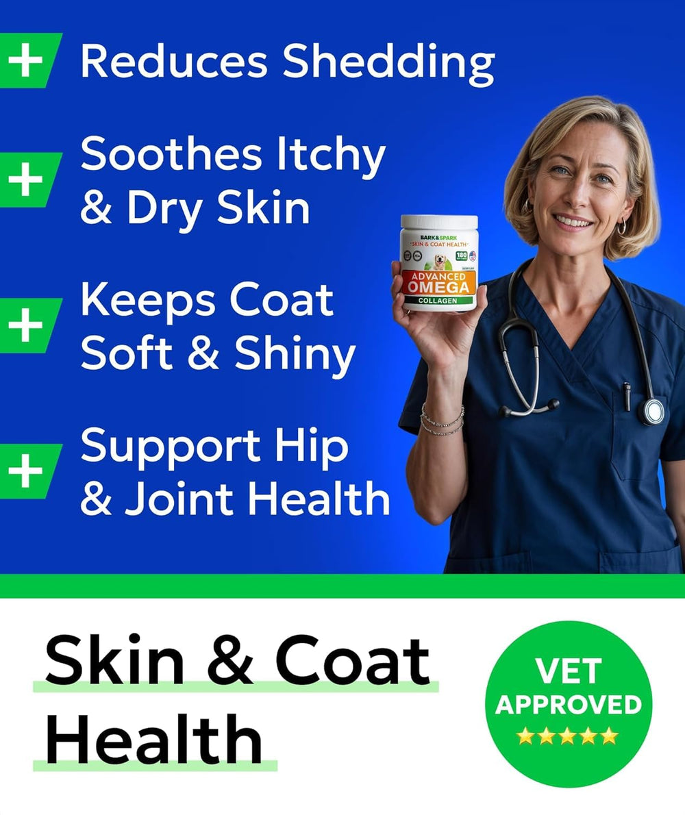 BARK&SPARK canine skin-coat closeup demonstrates a shiny coat and moisturized skin texture