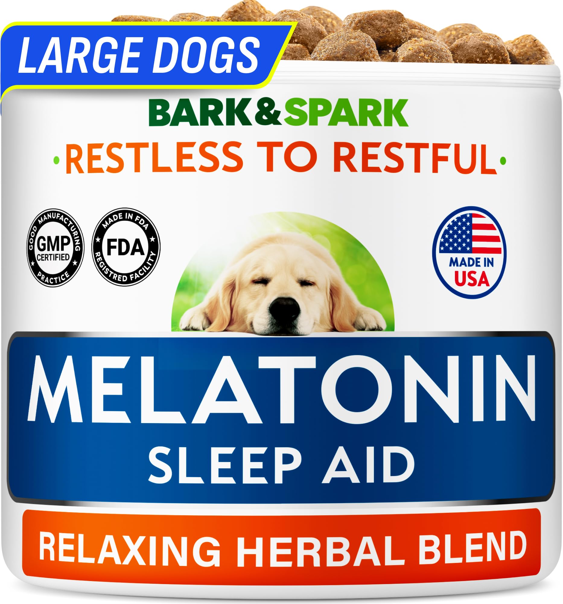 BARK&SPARK calm dog chews pack for simple nightly routines and consistent use.