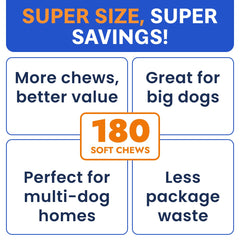 BARK&SPARK chicken-flavored chews in a jar promote easy daily digestion.