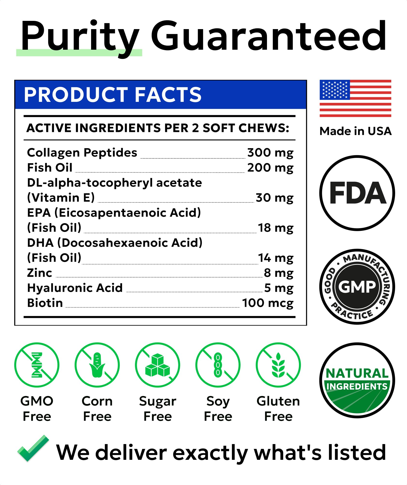 BARK&SPARK made-in-usa label close-up signals quality and safety.