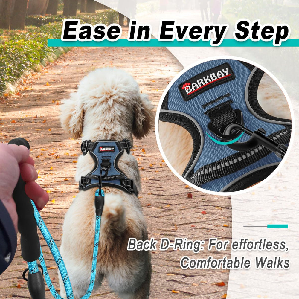 BARKBAY adjustable straps provide a secure, comfortable fit for small dogs.