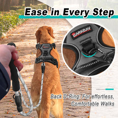 BARKBAY adjustable-straps-secure-fit ensuring snug wear for medium dogs.
