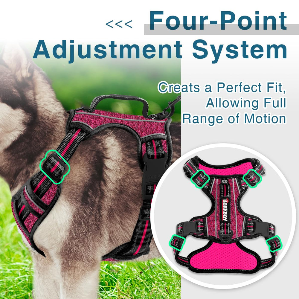 BARKBAY dog harness breathable air-mesh keeps dogs cool in warm weather.