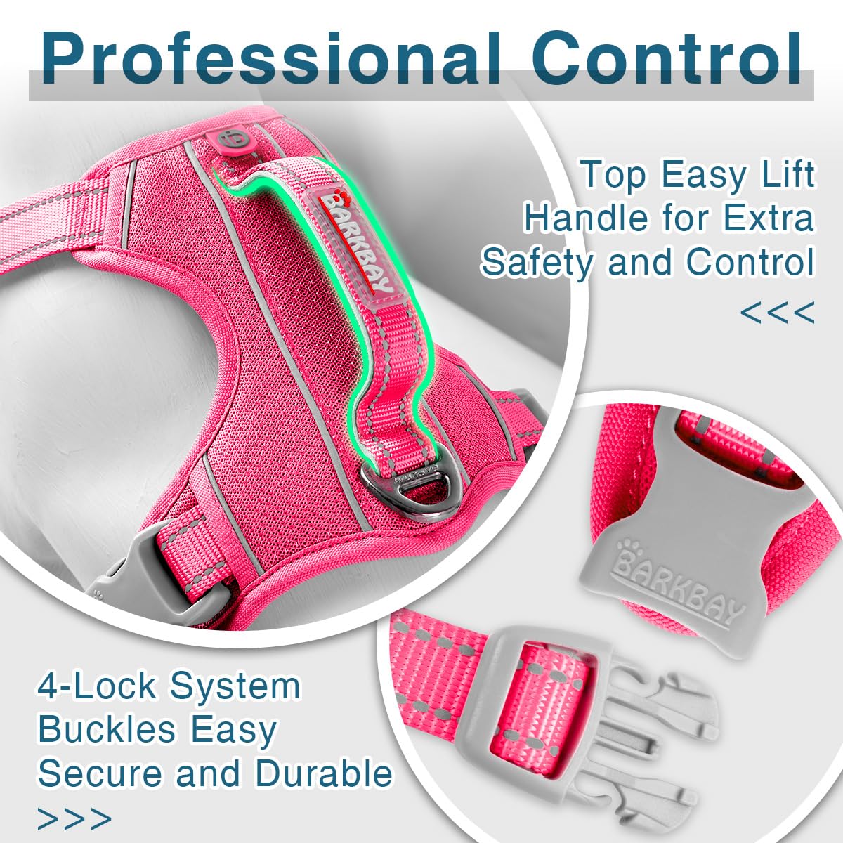 BARKBAY heavy-duty-nylon-outer provides durable protection during rambunctious walks