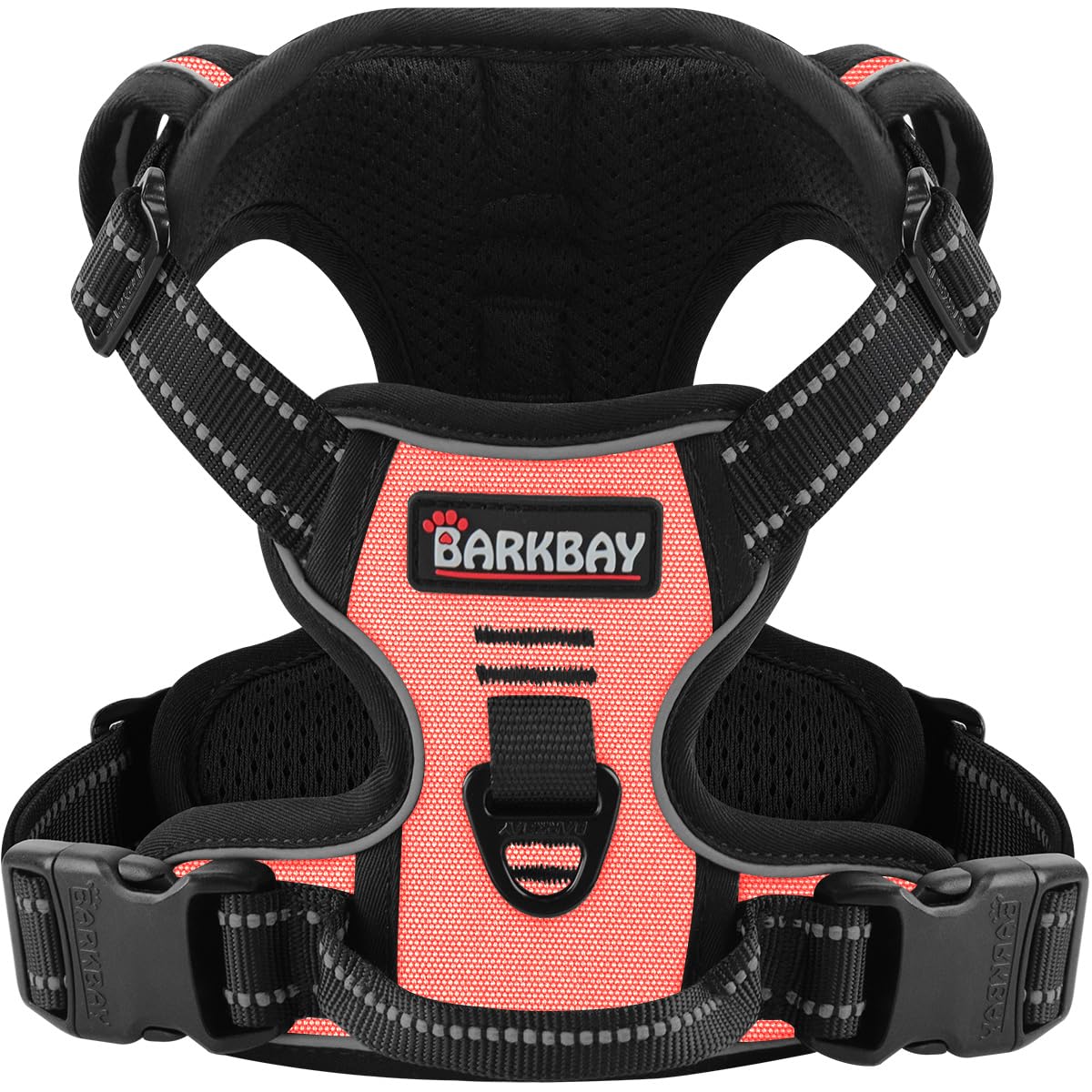 BARKBAY no-pull harness front-attachment for calmer outdoor walks.