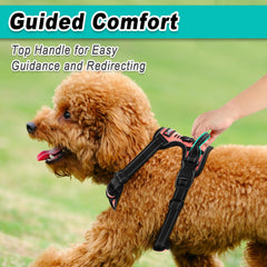 BARKBAY dog harness no pull small xs light pink front-leash attachment supports gentle steering