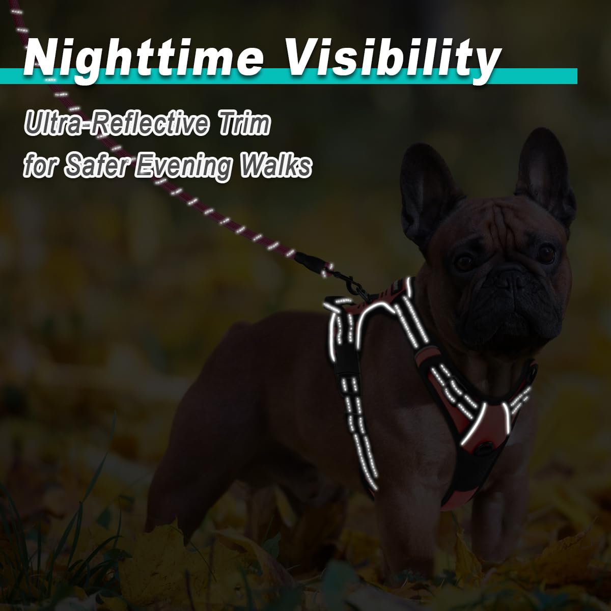 BARKBAY dog harness no pull small xs light pink close-up breathable materials for comfort