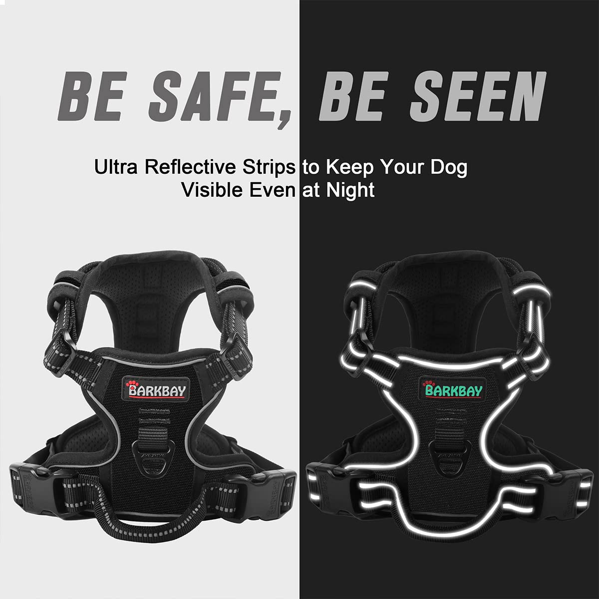 BARKBAY chest-attachment point gives versatile control at front of chest.