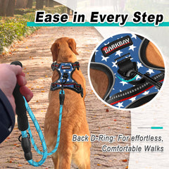 BARKBAY No-Pull Harness adjustable straps ensure secure, customizable fit.