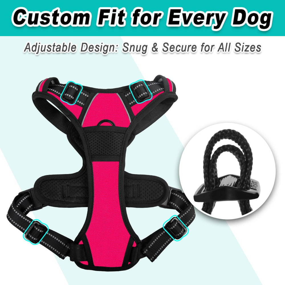 BARKBAY No-Pull Harness durable-stitched-gear built to withstand rugged trails.