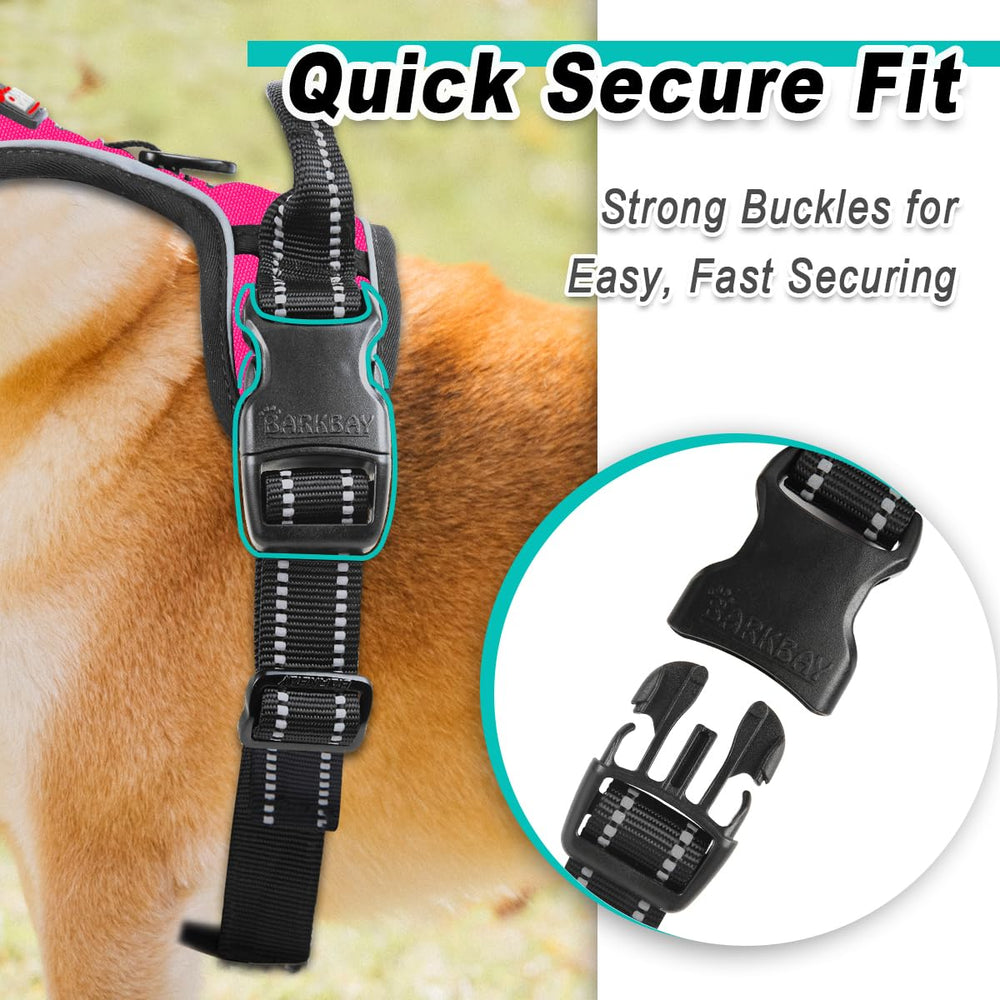 BARKBAY pink-dog-harness-style stylish option with safety for daily walks.