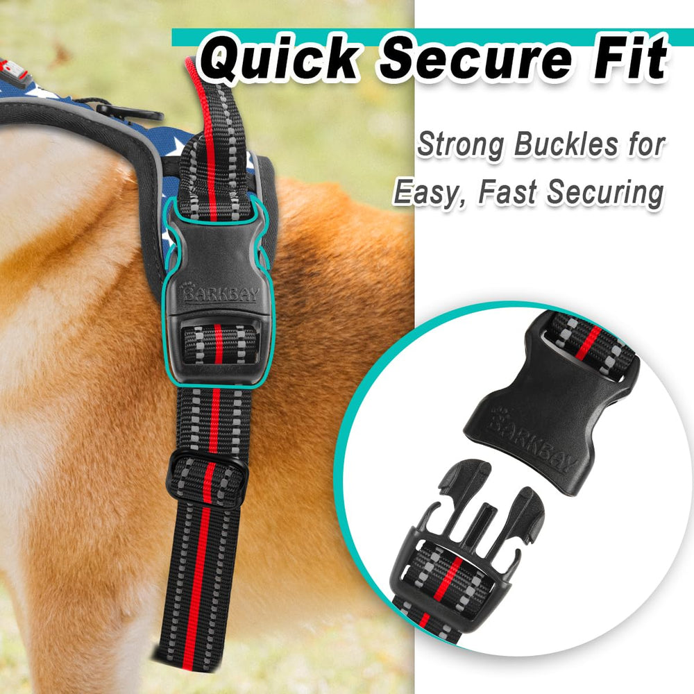 BARKBAY XS star-color harness fits tiny dogs with style.