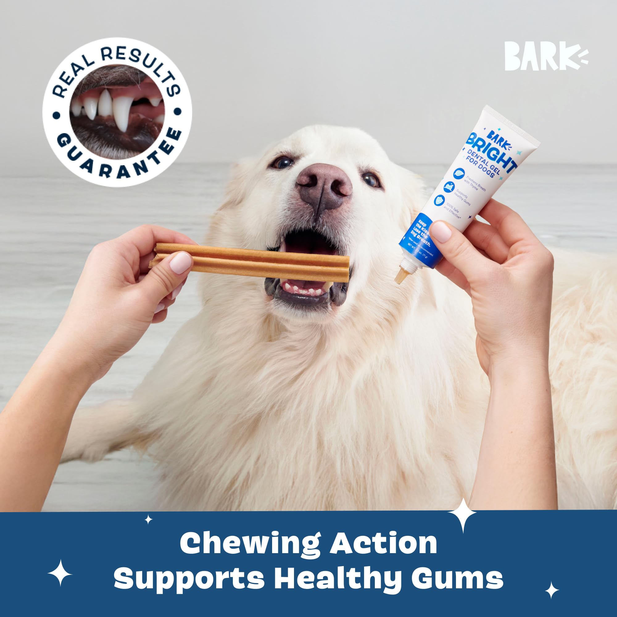Barkbox Bright curved grooves guide gel to hard-to-reach spots.